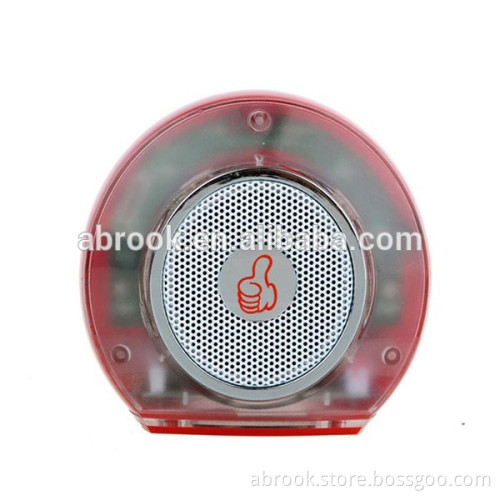 FM radio colorful rechargable led light speaker